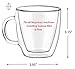 Dewstone Espresso Cups with Espresso Paddles (SET OF 2). Fits ALL Nespresso Machines. 5.4 oz Espresso Glasses. Insulated Double Wall Thermo Mugs, 2PACK