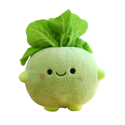 Köstlicher Blumenkohl Plüschtiere ,Gemüse Plüschtier Puppe Stofftier Realistisch Gemüse,weiche niedliche Kuscheltier für Baby Mädchen und Jungen,für Kinder und Kuscheltierliebhaber Geschenk (45cm,A)