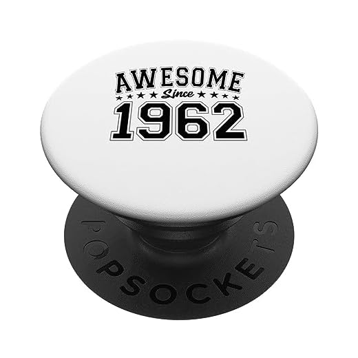 Impresionante desde 1962 Cumpleaños Impresionante Vintage PopSockets PopGrip Intercambiable