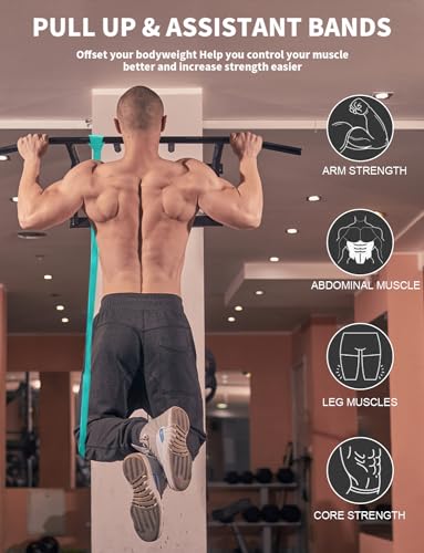 Image of Pull Up Bands, Resistance Bands Set, Exercise Workout Bands for Men & Women, Ideal for Body Stretching, Physical Therapy and Muscle Training