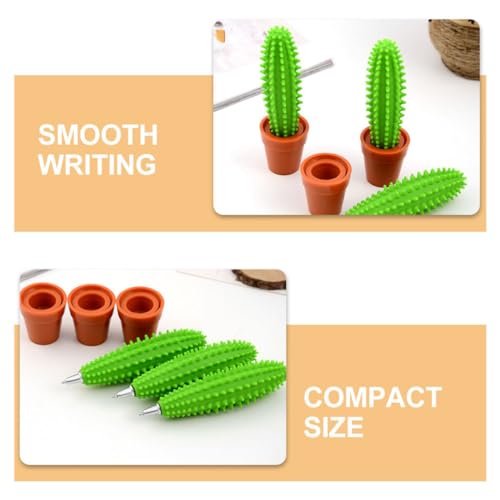 Stylos à pointe fine cactus pour décorer le bureau des étudiants