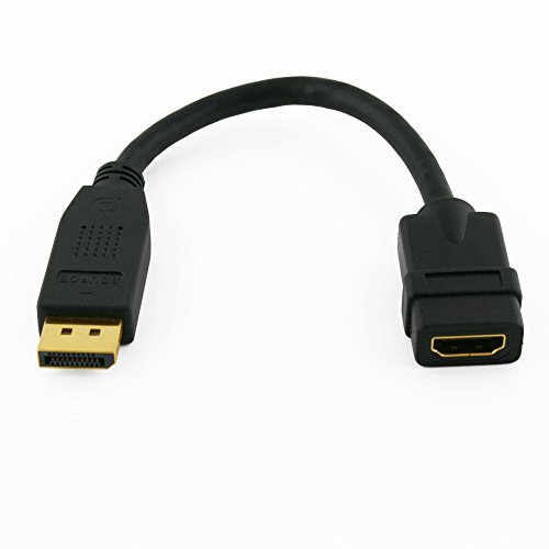 Cablesson DisplayPort to HDMI Multimode Short Cable, DP Male to Female HDMI video adapter, Active with audio, 4k, Full HD - Image 2