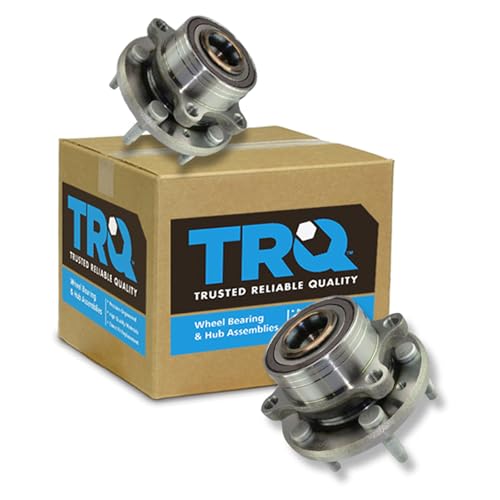 Image of TRQ Left and Right Wheel Bearing and Hub Assembly Set 2 Piece Compatible with 2011-2012 Ford Explorer 2013-2019 Explorer Police Package Steel Wheels 2013-2019 Police Interceptor Utility