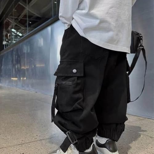 Teen Boys Cargo Pants Y2k Fashion Tactical Sweatpants with Multic-Pockets Kids Hip Hop Street Dance Jogger Pants 20253