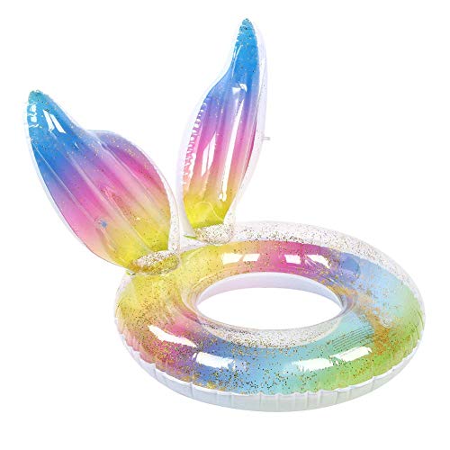 Image of Inflatable Swim Ring for Adults | Pool Floater Tube for 3+ Yrs Kids| Waist Safety Float for Swimming Practice| Durable Circle Rider for Beach, Lake, Pool Party| Summer Water Fun- 60cm