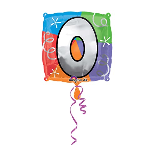 Ballon en feuille d'aluminium O XL S30 design métallisé