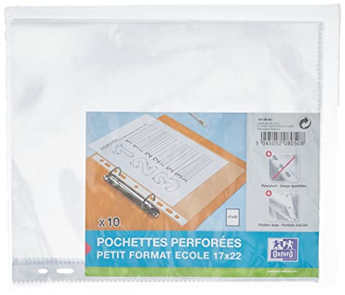 Elba 100206862 gelochte Sichthüllen, 170 x 220 mm, 9-fach Lochung