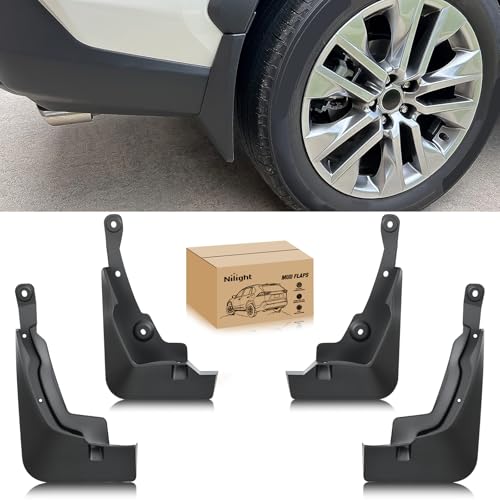 Image of Nilight Mud Flaps Splash Guards for RAV4 2019-2026 | No Drilling Precision Fit Exterior Accessories Heavy-Duty Splash Guards Protection, Front & Rear Set