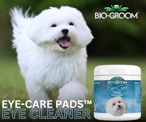 Bio-Groom – Eye-Care Pads, Dog Eye Wipes, Tear Stain Remover for Small and Big Dogs, Cats, Puppy, and Kittens, Pet Eye Cleaner Pads, Face Wipes for White Dogs, Hypoallergenic, 100% Cotton, 25 Count Bio-Groom – Eye-Care Pads, Dog Eye Wipes, Tear Stain Remover for Small and Big Dogs, Cats, Puppy, and Kittens, Pet Eye Cleaner Pads, Face Wipes for White Dogs, Hypoallergenic, 100% Cotton, 25 Count
