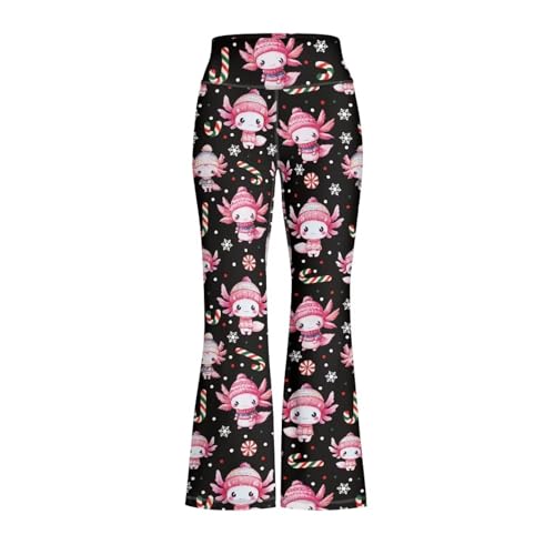Image of Girls Flare Leggings Cute Bell Bottoms for Teen Girls Wide Leg Sweatpants for 5-14 T