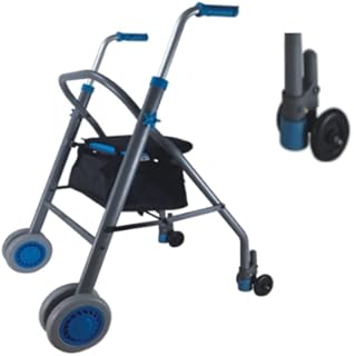 Dr.Safe Walker, Double 2 wheels Rollator Walker with seat and auto-glide brake