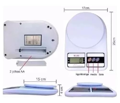Balança Digital de cozinha de precisão até 10kg Clink