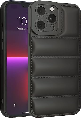YellowCult Ultra Soft Touch Plush Down & 3D Protective Shockproof Puffer Airbag Silicone Back Cover Case for Apple iPhone 12 Pro Max (6.7 Inch) (Midnight Black) (B0CCL5VS1W) Amazon Price History, Amazon Price Tracker