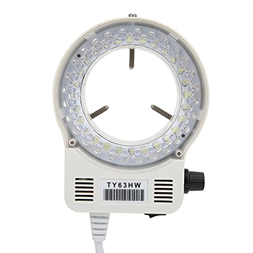 flexman AC 110~240V 5W LED Ring Light, 95mm Selfie Ring Light, 360° Uniform Illumination Adjustable Ring Lamp for Stereo Microscopes Cameras