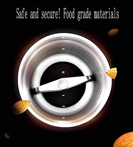 ZOUSHUAIDEDIAN Elektrische Kaffeemühle, Kaffeebohnenmühle mit Edelstahlklinge, leistungsstarke elektrische Mühlen for… – Bild 6