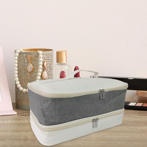 harayaa Estojo de transporte de camada dupla, estojo de transporte para secador de cabelo de viagem,