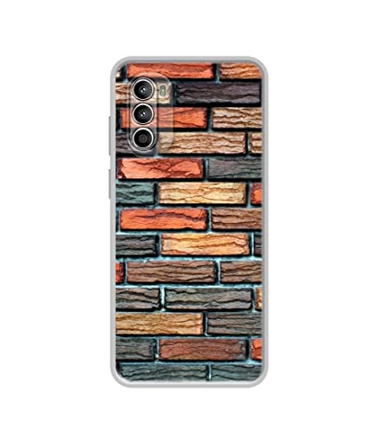 Image of Brick Wall Design Printed Silicon Soft TPU Back Case Cover for Motorola Moto G52 4G / Moto G82 5G