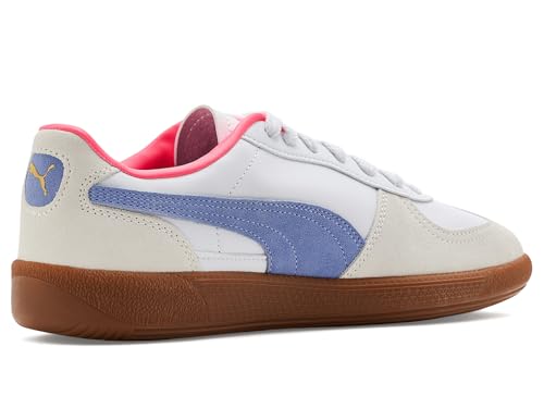PUMA PUMA Womens Palermo Leather Sneakers Puma White/Intense Lavender/Gum 9 Medium