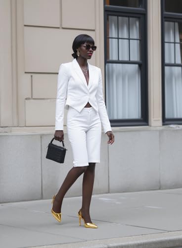 Aachcol Womens Pointed Toe Slingback Stiletto High Heel Pumps Slip-on Two-Piece Party Dress Shoes 3.9 Inches Heels3