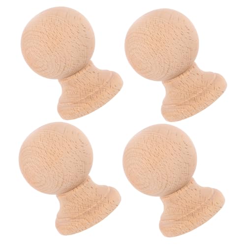 Veemoon 4 Piezas Remates De Madera Tallada Para Postes De Escalera Remates Decorativos De Madera Sin Terminar Para Cercas Vallas Y Portones Para Bricolaje