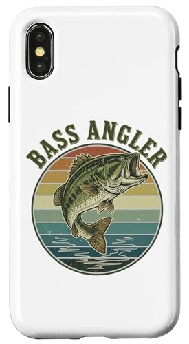 Freshwater Vintage Fishing Shirt For Men Bass Angler X}zP[X iPhone X/XS p