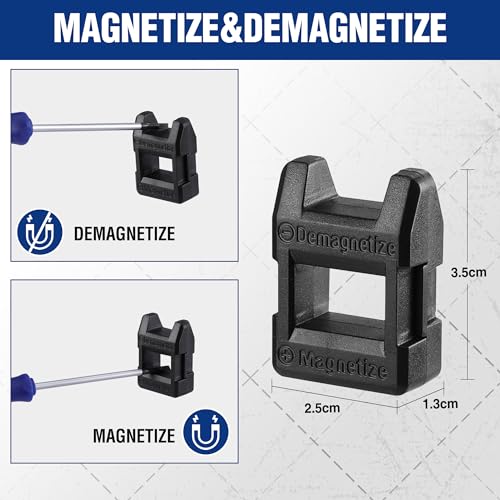 WORKPRO Precision Screwdriver Set 10-Piece, Cr-V Steel Small Screwdrivers Set, with Phillips, Slotted and Torx Tip, Organized in Zip Case, Ideal for Watch, Laptop