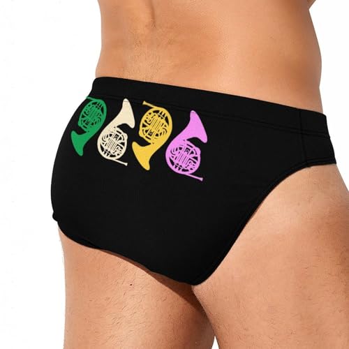 French Horns Mens Swim Briefs Quick Dry Swimming Trunks Training Swimsuit Low Rise Swimwear3