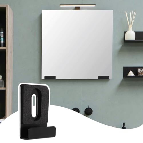 Image of 8Pcs Mirror Clips for Wall Mounting, Metal Mirror Hanging Kit for Frameless Mirror, Billboard Displays, Tile, (Black, with Screw)
