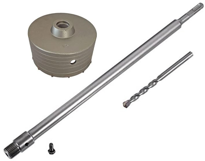 Inditrust Sds Shank Concrete Wall Drill Bit Hole Saw Cutter, 400 Mm Connecting Rod (125mm bit 400mm rod) (B0CPPYMXZ6) Amazon Price History, Amazon Price Tracker