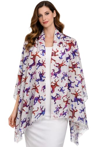 Image of VIC Cotton Modal Digital Print Scarf for Women | Digital Print Designer Stole | Soft Lightweight Luxury Wrap | Premium Cotton Modal Blend | 55 x 170 cm | VIC-SM-DP5517