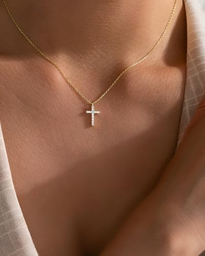 Cross Necklace for Women Girls, Faith Gifts for Her, Minimalism Style Jewelry for Everyday Wear4