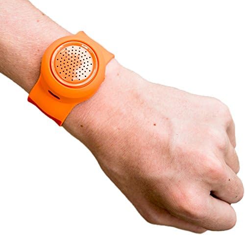 Jambanz 2.0 Wireless Water Resistant Rechargeable Bluetooth 4.0 Portable Silicone Slapband Speaker with Mic -  Tangerine/Orange