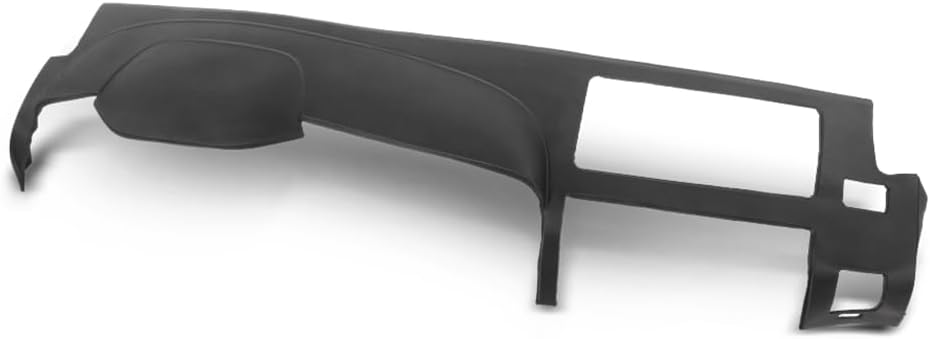 Dashboard Dash Cover Compatible with Chevy Silverado 2007-2013 (LS, LT, or Work Truck), Fit GMC Sierra 2007-2013 (SL, SLE, or Work Truck), Fit Dual Glovebox Style Dashes Only Black TPE