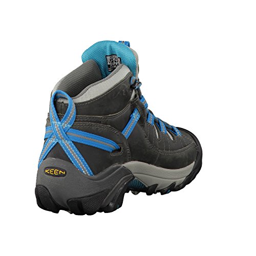 Keen Utility Women's Targhee 2 Mid Height Waterproof Hiking Boots, Gargoyle/Caribbean Sea, 7 #TOP5
