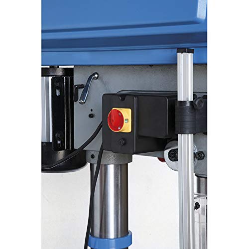 Fervi 0754/400 V - Taladro de columna con transmisión por correa y mesa inclinable trifásica