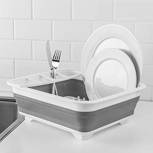 Fafcitvz Collapsible Dish Drying Rack Portable Dish Drainer Dinnerware Organizer For Kitchen Rv Campers Storage #TOP1