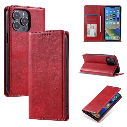 Coque de protection iPhone 14 Pro antichoc en cuir à rabat et béquille vidéo