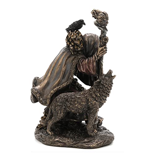 Veronese Design 7.25" Tall Cailleach Nan Cruachan Folklore Divine Hag Resin Sculpture Bronze Finish