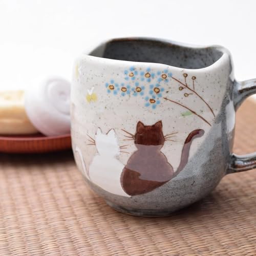 Taza de café Kutani Yaki ware Sunny Place miniatura 7