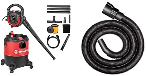 Vacmaster VBVB611PF 1101 6 Gallon 5 Peak HP Wet Dry Shop Vacuum 1-1/4 Inch Hose Powerful Suction with Detachable Blower