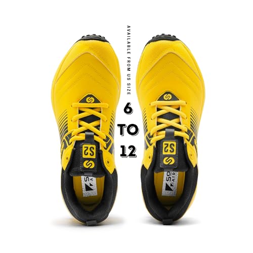 Image of SOLM8 S2 Cricket Shoes Men Boys Junior Players - Advanced Grip Rubber Spikes for Turf /Grass, Ultralight Cushioning in Bright Colors (2025 Edition)
