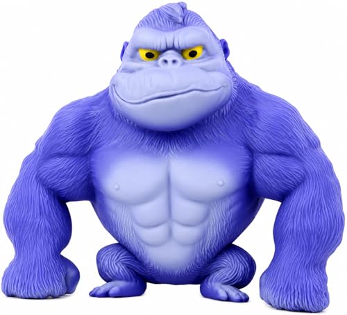 WAYFENGLI Stretchy Gorilla Fidget Toy 5X Stretch Blue Gorilla Squeeze Toy Sand Filled Squishy Stress Relief Toy for Kids & Adults Fun Desk Toy Ages 3+