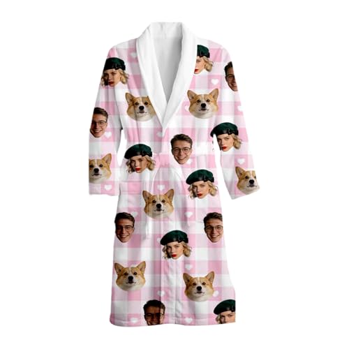 Genérico Albornoz Personalizado con Foto para hombre y mujer - Regalo Original para Parejas (Aniversario, San Valentín, Celebraciones)
