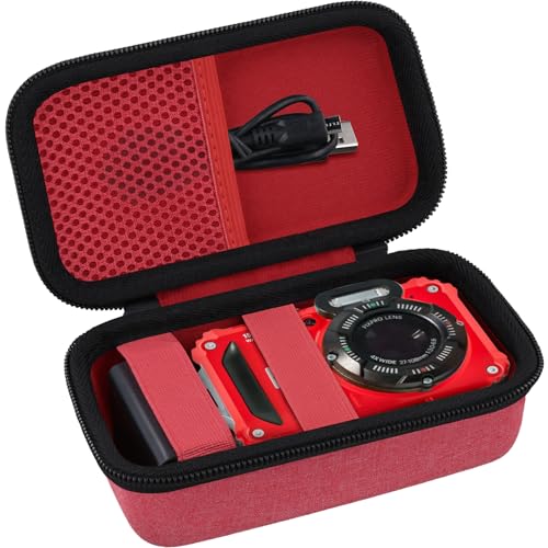 Funda rígida impermeable para cámara digital KODAK PIXPRO WPZ2, color rojo miniatura 2