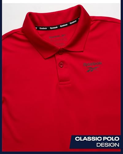 Reebok Boys Polo Shirt - Dry Fit Performance Short Sleeve Collared Golf Shirt - Moisture Wicking Boys Athletic Shirts3