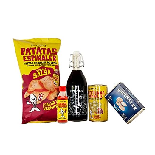 Pack Espinaler Vermut, Patatas, Salsa, Aceitunas y Berberechos