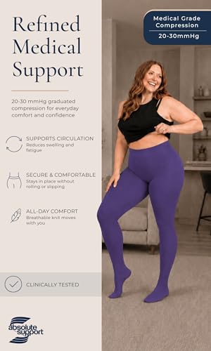 Image of Compression Pantyhose for Women 20-30mmHg - Varicose Veins and Swelling - A204