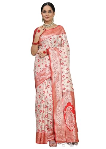 Sari traditionnel en lin et coton imprimé : tenue idéale pour mariages et fêtes