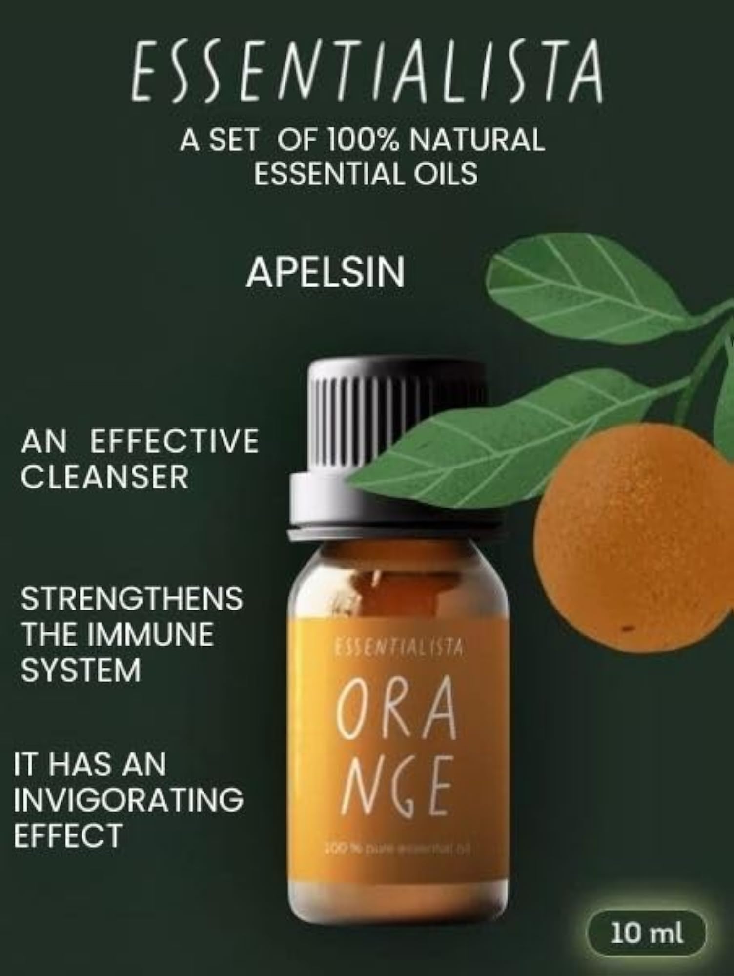 Essential Oil Set, 3 Bottles, 100% Pure