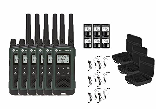 Motorola Talkabout T465 Two-Way Radios / Walkie Talkies - Weatherproof 22 Channels PTT IVOX Flashlight 6-PACK